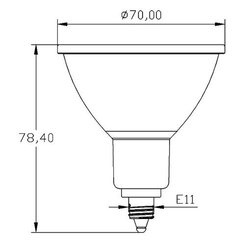 高演色Ra95 LED スポットライト E11 7W ハロゲン70W相当 生鮮食品に最適 LSB7111AV LED 電球色 2700K | Beamtec | 01