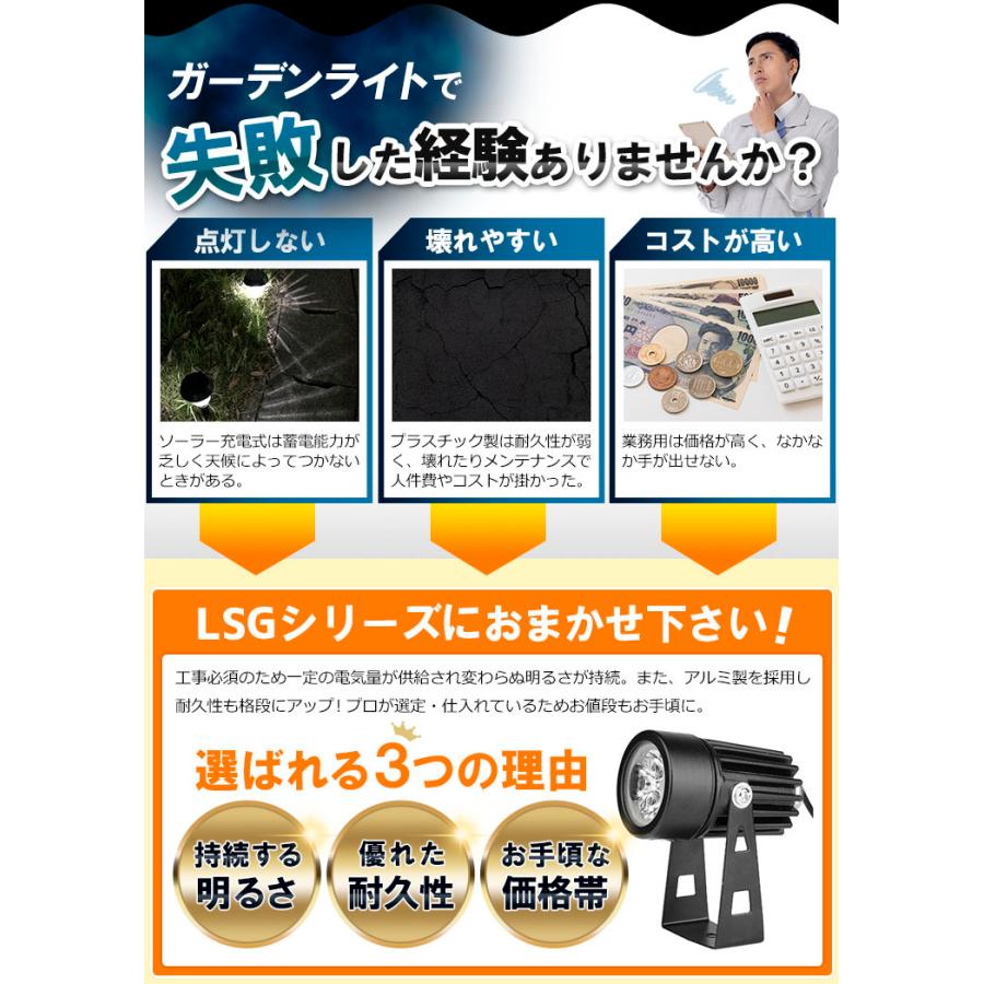 【BONUS+5％】ガーデンライト 屋外 防水 IP65 3W LSG-3 ビームテック｜beamtec｜06