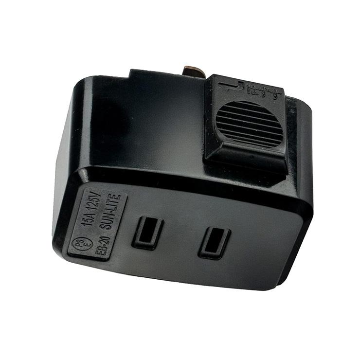 Beamtec ダクトレール コンセント プラグ 平行2穴 黒 白 SOK-HEIKOU