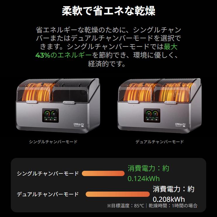 Creality SpacePi-X4 フィラメント ドライヤー 乾燥 保管ボックス 正規