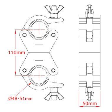 Doughty ダウティ Clamp クランプ 照明ハンガー 舞台照明 T57100 ビームテック | Beamtec | 01