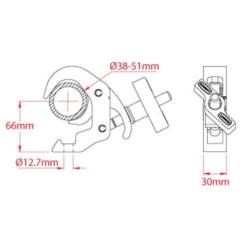 Doughty ダウティ Clamp クランプ 照明ハンガー 舞台照明 T58301 ビームテック | Beamtec | 01
