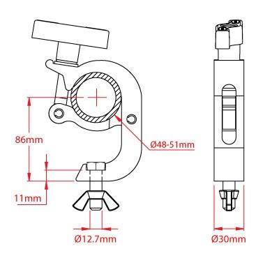 Doughty ダウティ Clamp クランプ 照明ハンガー 舞台照明 T58861 ビームテック | Beamtec | 02