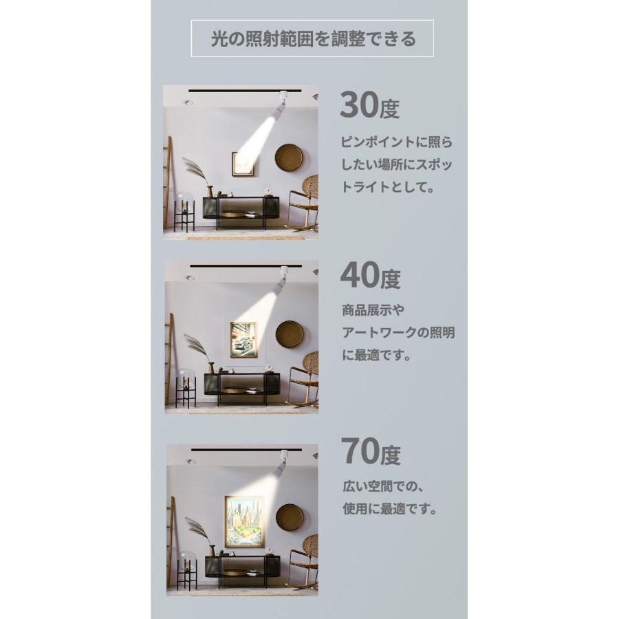 Beamtec スポットライト LED 一体型 ビーム角度調節可能 ダクト