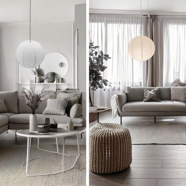 ペンダントライト 1灯 E26 LED おしゃれ 天井照明 照明 照明器具 紙シェード 提灯 和風 和モダン 月 WAM40 ビームテック | Beamtec | 11