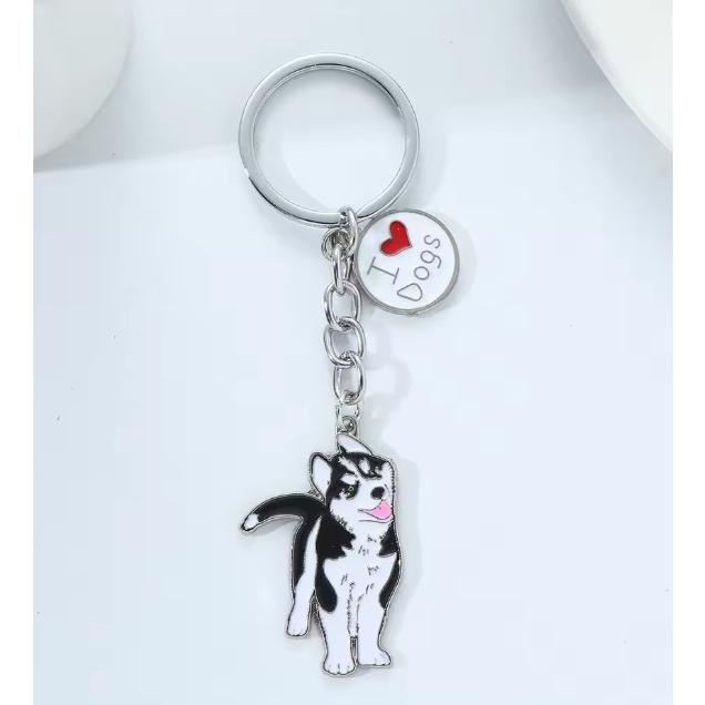 犬型 キーホルダー ヨークシャテリア ヨーキー ダルメシアン