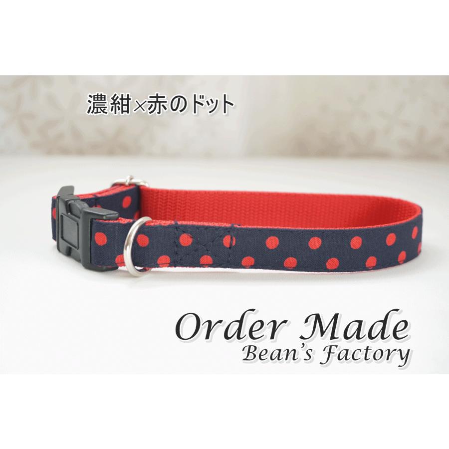 犬用首輪 ハーネス フラメンコドット オーダーメイド品 子犬 小型犬 中型犬 水玉 猫の首輪 １０mm １５ｍｍ ２０ｍｍ 再入荷 Dot Flamenco C Beans Factory Yahoo 店 通販 Yahoo ショッピング