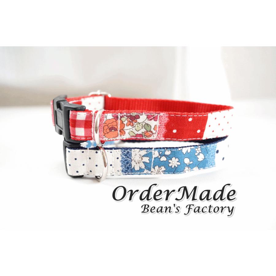 犬用首輪 ハーネス フラワードットボーダー 全２色 オーダーメイド品 子犬 小型犬 中型犬 水玉 花柄 チェック 猫の首輪 １０mm Flowerdotborder C Beans Factory Yahoo 店 通販 Yahoo ショッピング