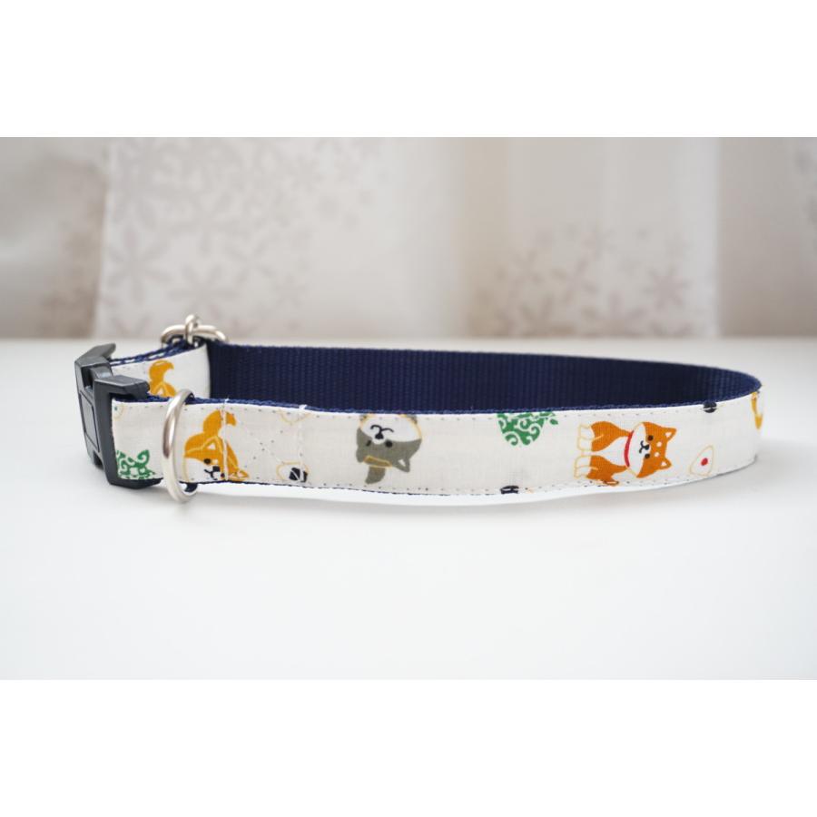 完成品 犬用首輪 柴犬とピクニック ２０ｍｍ幅 犬 子犬 小型犬 和柄 和風 かわいい お買い得 ポイント消化 男の子 女の子 Kansei Shibapick c Beans Factory Yahoo 店 通販 Yahoo ショッピング