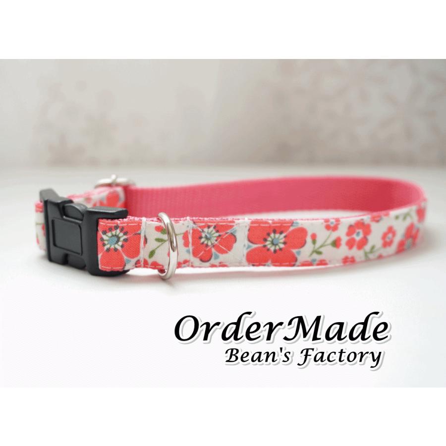 犬用首輪 ハーネス ピンクレトロフラワー １０mm １５mm ２０mm オーダーメイド品 子犬 小型犬 中型犬 花柄 かわいい 春 Pinkretro C Beans Factory Yahoo 店 通販 Yahoo ショッピング