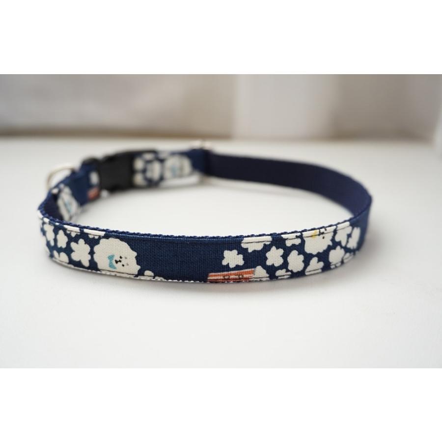 犬用首輪 ハーネス ポンポンビション オーダーメイド品 子犬 小型犬 中型犬 １５mm ２０mm ビションフリーゼ 白犬 Ponponbishon C Beans Factory Yahoo 店 通販 Yahoo ショッピング