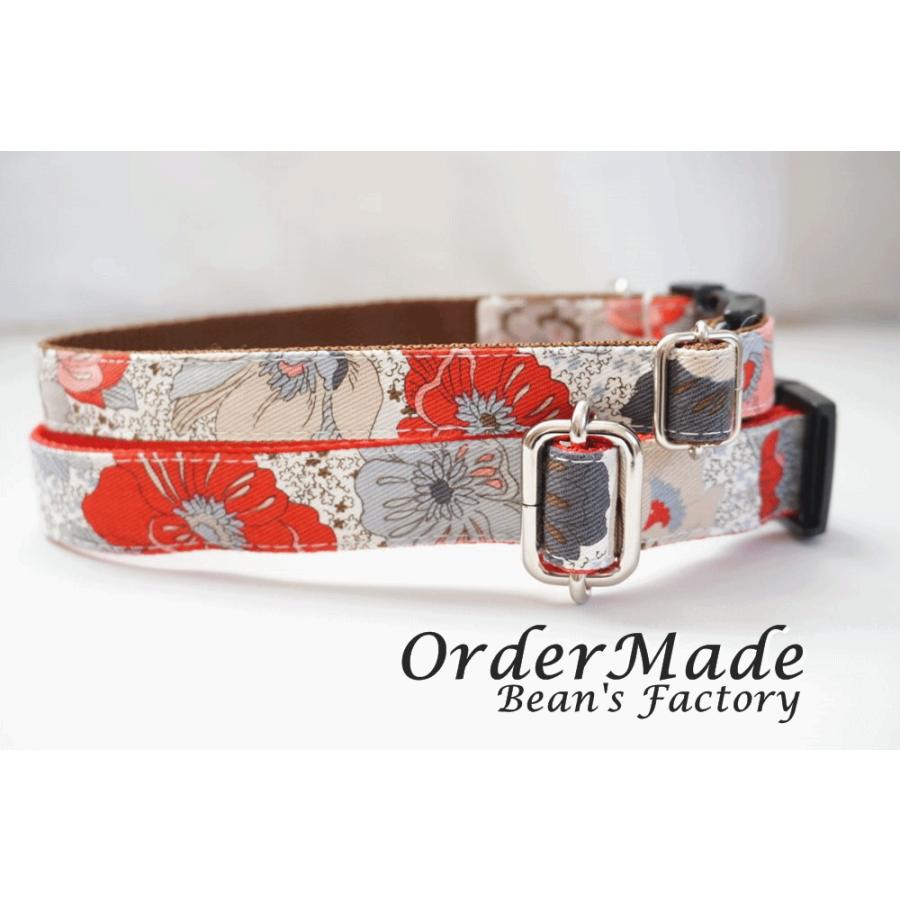 犬用首輪 ハーネス レトロモダンフラワー 全１色 オーダーメイド品 子犬 小型犬 中型犬 花柄 猫の首輪 Retromodern C Beans Factory Yahoo 店 通販 Yahoo ショッピング