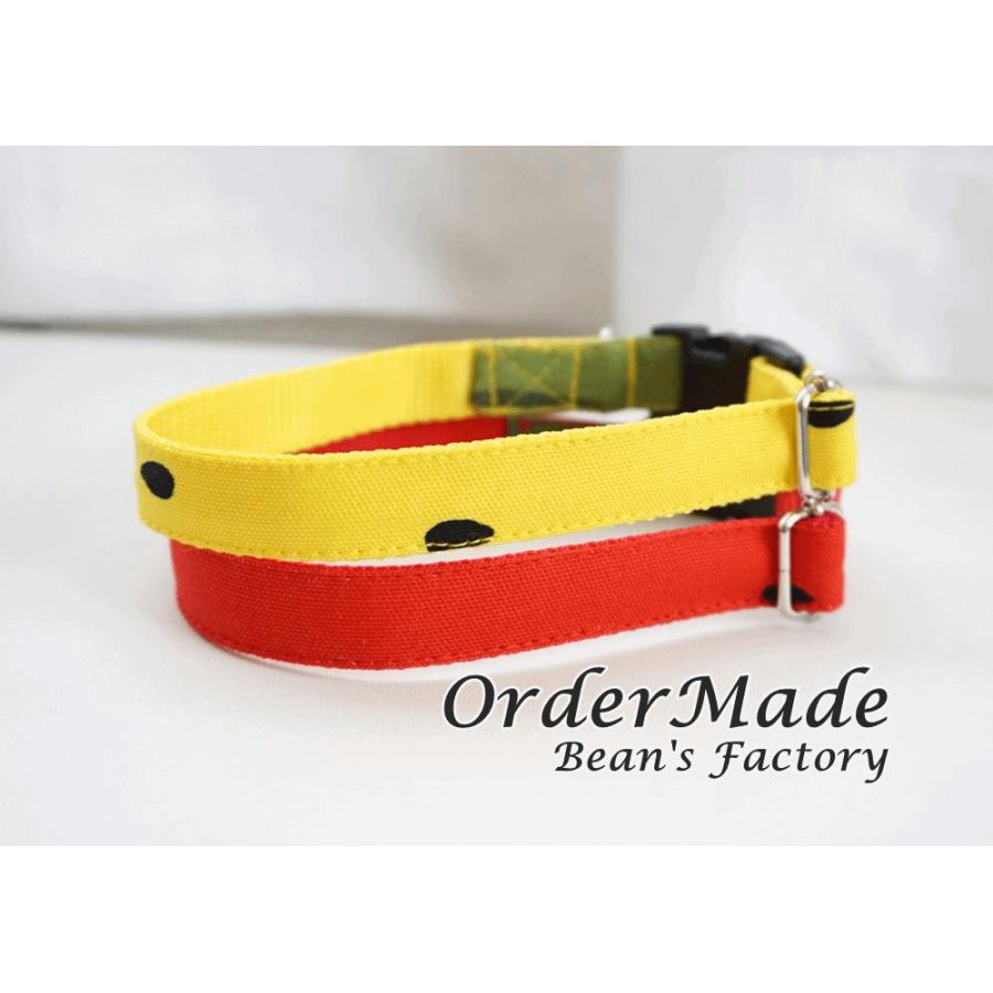 犬用首輪 スイカ柄 全２色 オーダーメイド品 １５mm幅 子犬 小型犬 中型犬 すいか Suika フルーツ 果物 Suika C Beans Factory Yahoo 店 通販 Yahoo ショッピング