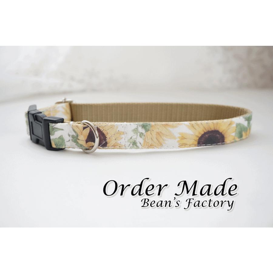 犬用首輪 ヒマワリ（デジプリ） （15mm／20mm） オーダー