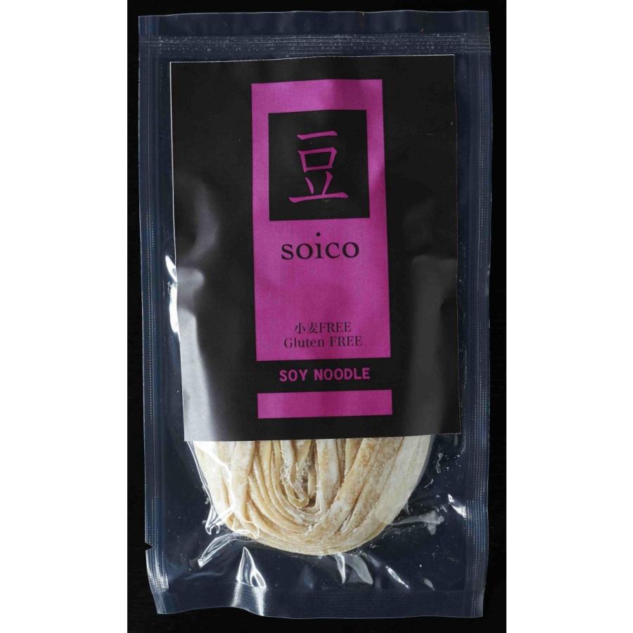 【　売切れにつき現在製造中　】グルテンフリー パスタ　時短ゆで時間３０秒でOK　SOY PASTA　フェットチーネタイプ　送料無料の24袋｜beans-japan