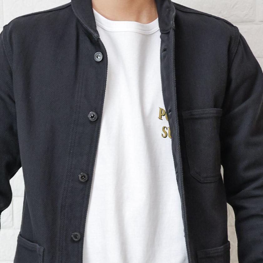 超美品【桃太郎ジーンズ】ドビーカバーオール 40 定価26500円→20880円 桃太郎ジーンズ（MOMOTARO JEANS） ジャケット ブラック ドビー