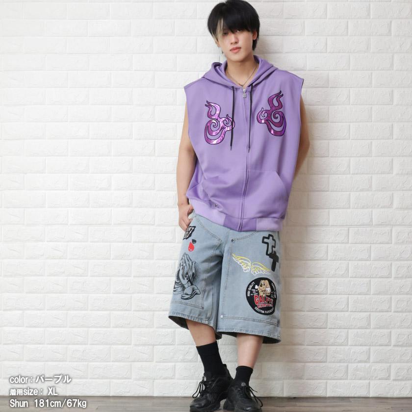 GALFY ガルフィー チーマー ZIP ノースリーブ ストリート GALFY ガルフィー チーマー ZIP ノースリーブ ストリート