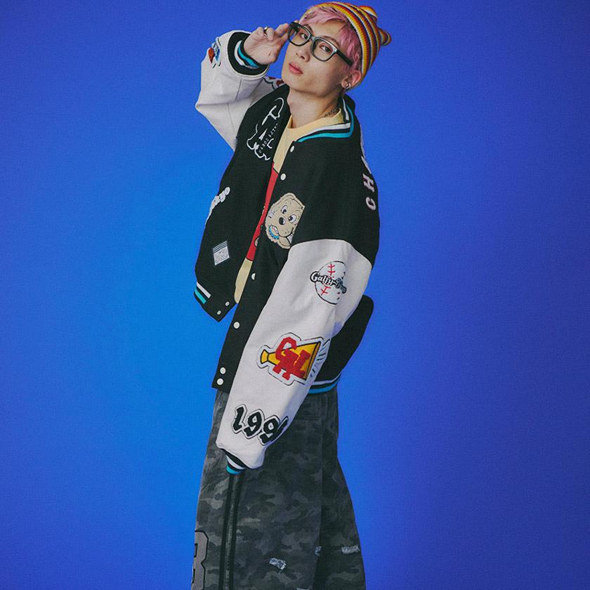 GALFY（ガルフィー） スタジャン アウター 復活わんわん大学 ワイド