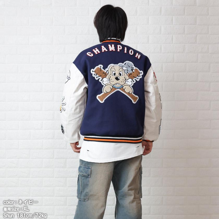 美品　ガルフィー　袖レザー　スタジアムジャンパー　サガラワッペン　XL　黒 美品 ガルフィー 袖レザー スタジアムジャンパー サガラワッペン XL相当 黒