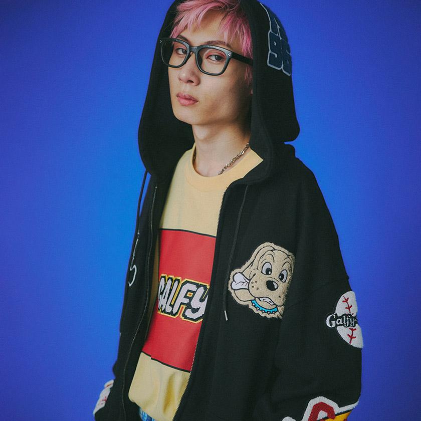 GALFY ガルフィー パーカー メンズ ジップパーカー フード 裏毛 綿