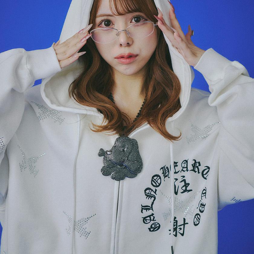 GALFY ガルフィー ピカピカ注射器犬パーカー メンズ レディース ライン