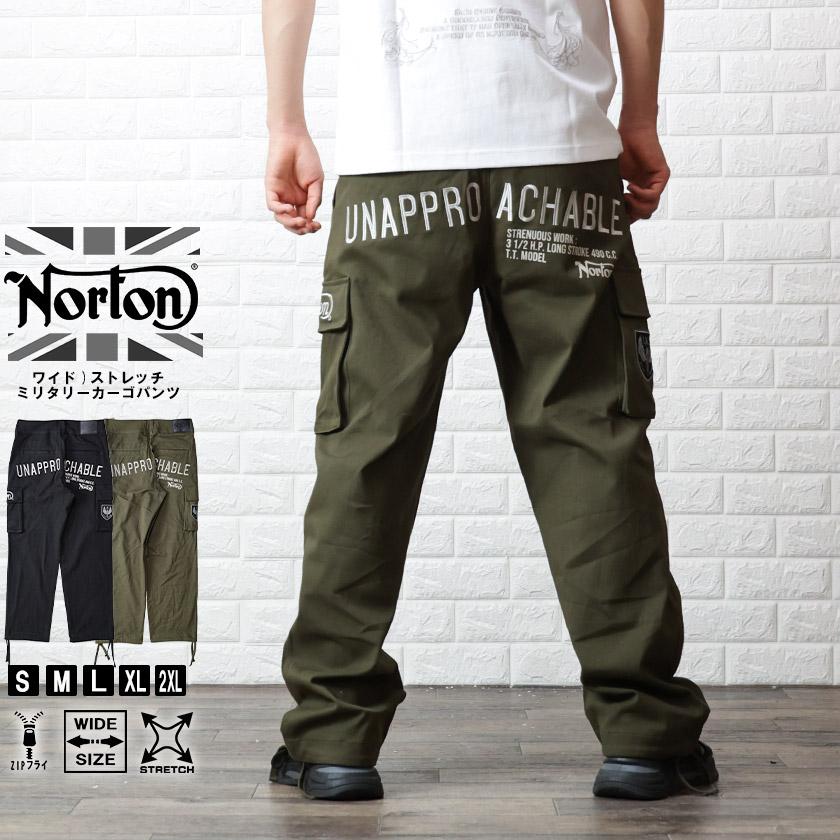Norton ノートン カーゴパンツ ストレッチ バイカー ミリタリー Norton ノートン カーゴパンツ ストレッチ バイカー ミリタリー