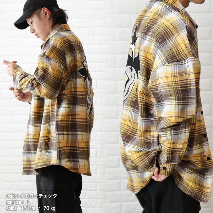 RE. アールイードット 完売モデル リバーシブルチェックシャツ 大きい RAGEBLUE（レイジブルー） シャツ アソートチェックオーバーサイズ