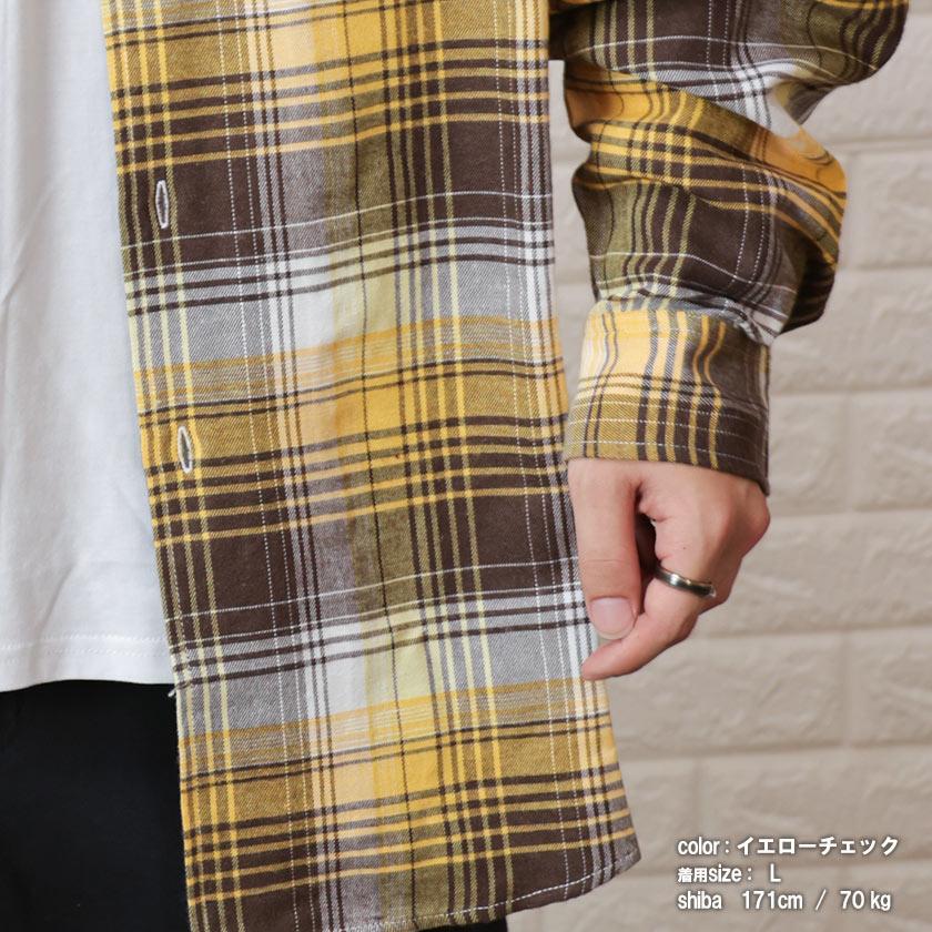 RE730 アールイー セブンサーティー チェック ビッグシルエット シャツ