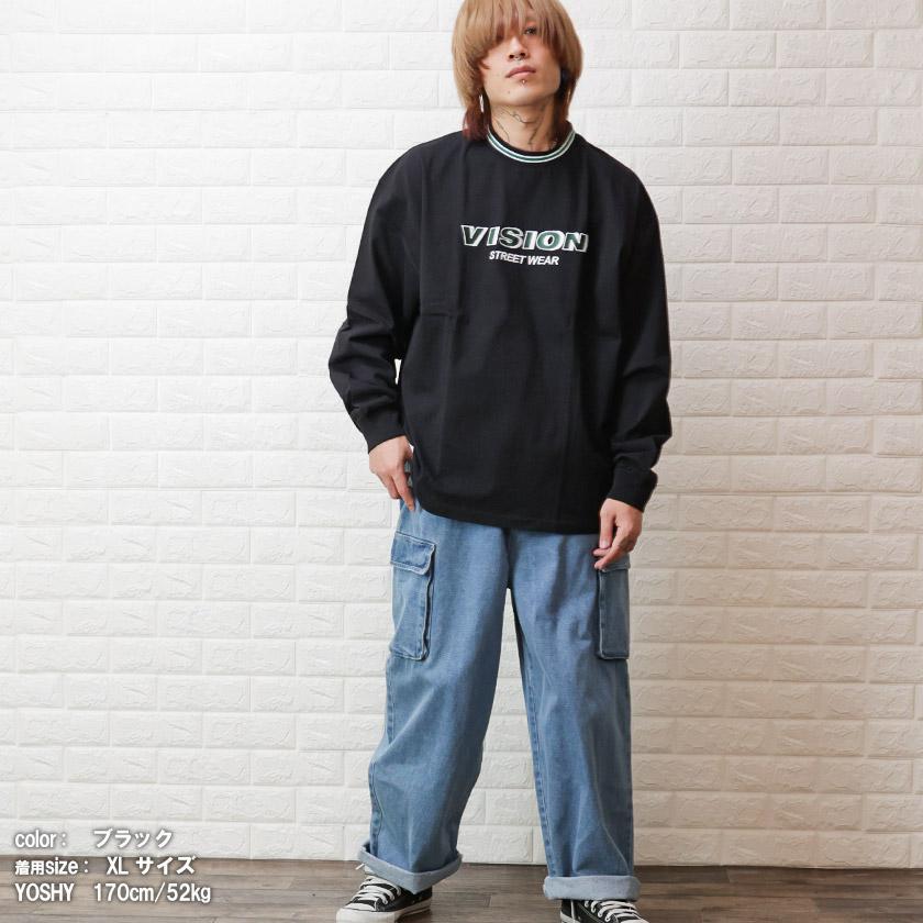 VISION street wear (ヴィジョン) リブライン ロンT リブ ライン 