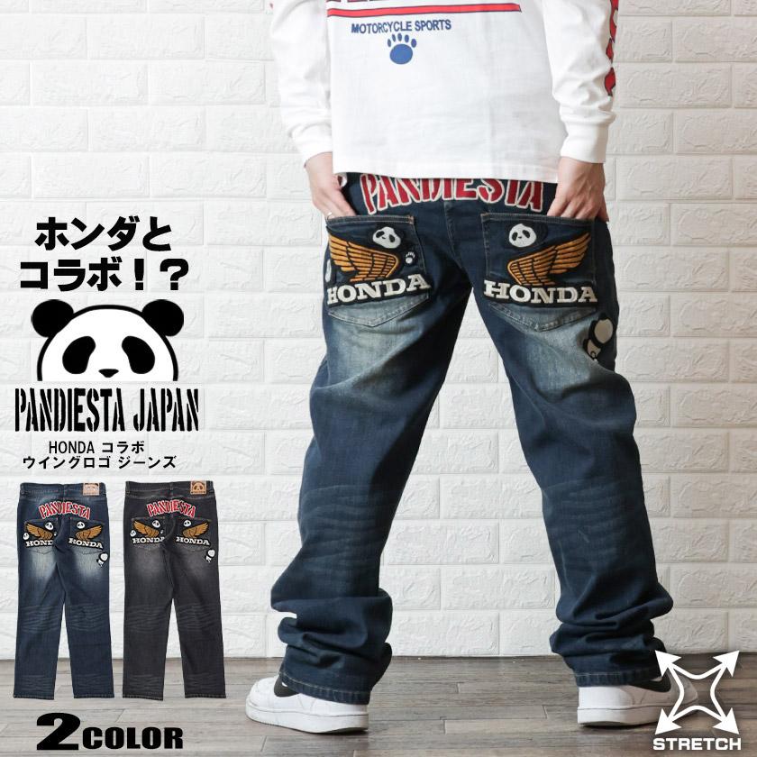 PANDIESTA JAPAN HONDA コラボ ウイングロゴ ジーンズ ホンダ PANDIESTA JAPAN HONDA コラボ ウイングロゴ ジーンズ ホンダ