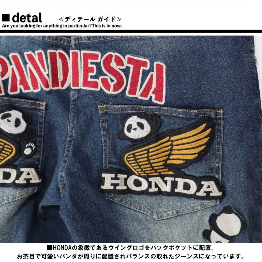 PANDIESTA JAPAN HONDA コラボ ウイングロゴ ジーンズ ホンダ PANDIESTA JAPAN HONDA コラボ ウイングロゴ ジーンズ ホンダ