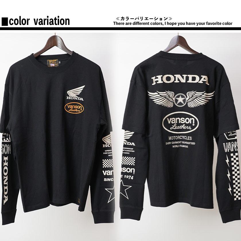 VANSON バンソン ホンダ コラボ バイカー アメカジ トップス VANSON バンソン ホンダ コラボ バイカー アメカジ トップス