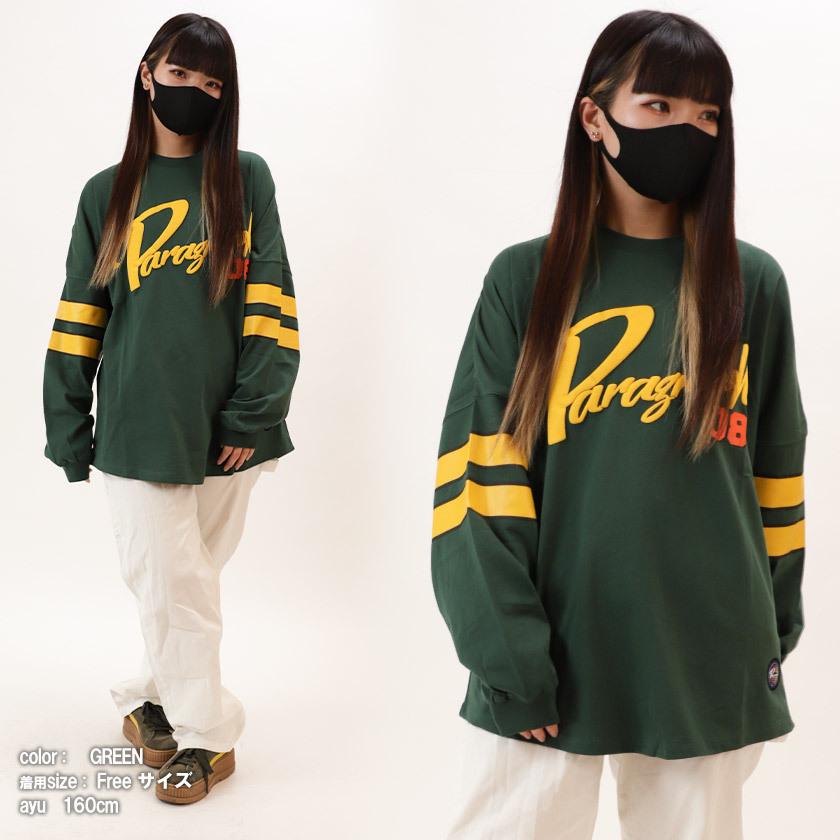 Paragraph パラグラフ ナンバリング ロンt 長袖 Tシャツ アーチロゴ ブランドロゴ 袖プリント メンズ レディース ストリートファッション No016 Green No016 Green Beans Webshop 通販 Yahoo ショッピング
