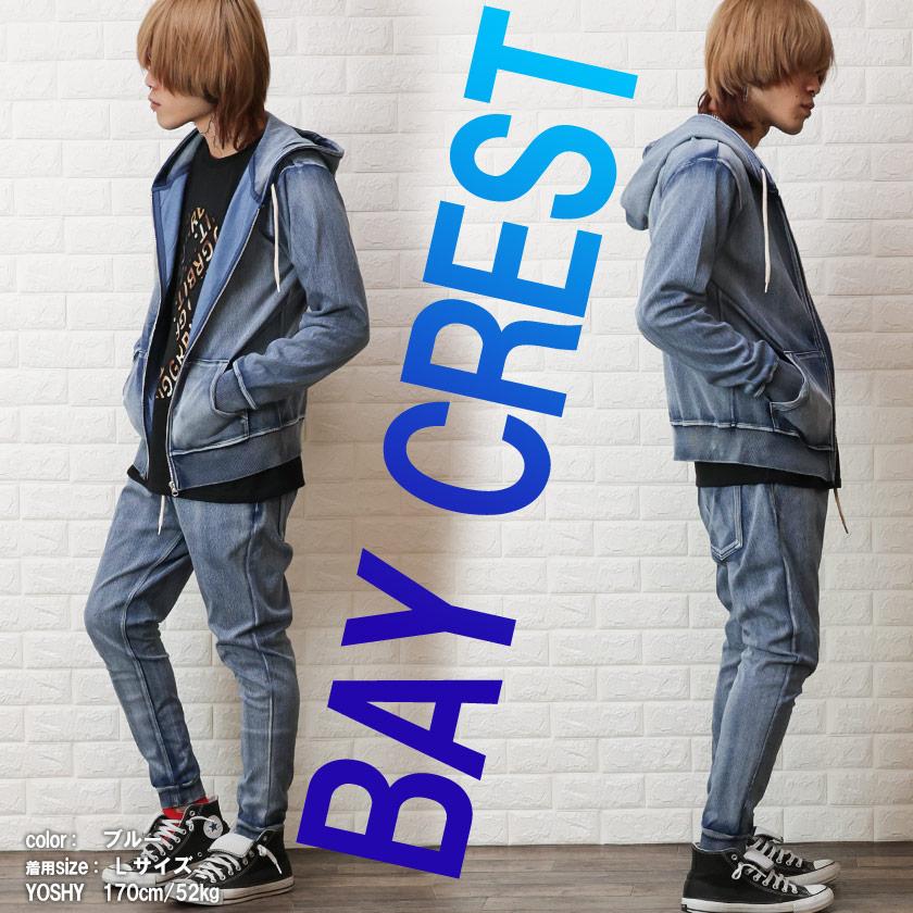 BAY CREST（ベイクレスト） セットアップ メンズ スウェット デニム 裏