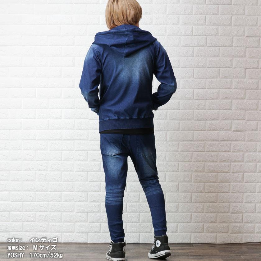 BAYCREST スウェットセットアップ BAY CREST（ベイクレスト） セットアップ メンズ スウェット デニム 裏