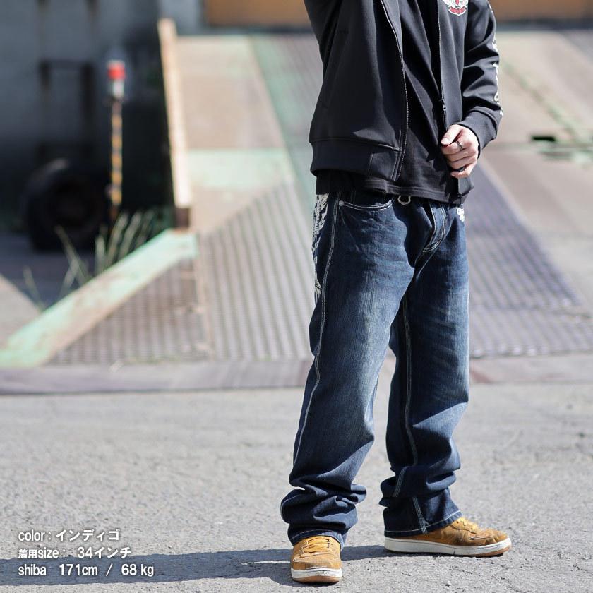 VANSON（バンソン） フライングスター ジーンズ ジーンズ ボトム 刺繍