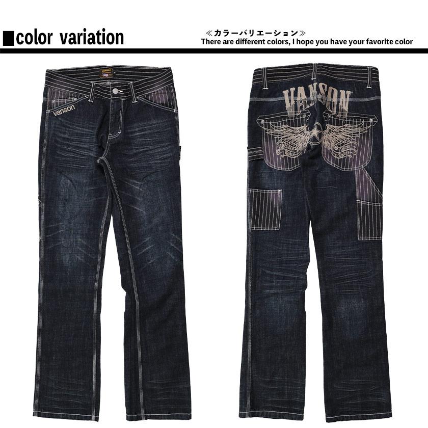 VANSON (バンソン)フライングスター  デニムパンツ ペインターパンツ 丈夫 ウォバッシュ  メンズ sp-b-34｜beans-webshop｜12