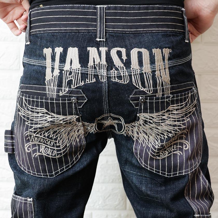 VANSON (バンソン)フライングスター  デニムパンツ ペインターパンツ 丈夫 ウォバッシュ  メンズ sp-b-34｜beans-webshop｜10