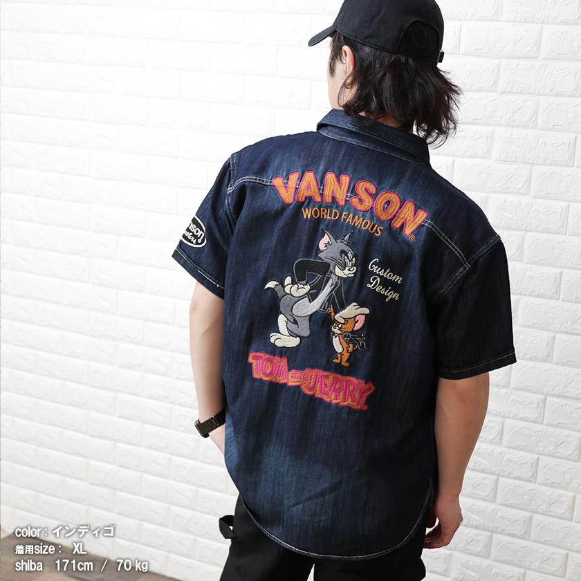 VANSON x TOM&JERRY コラボトムとジェリー バイカー デニム VANSON x TOM&JERRY コラボトムとジェリー バイカー デニム