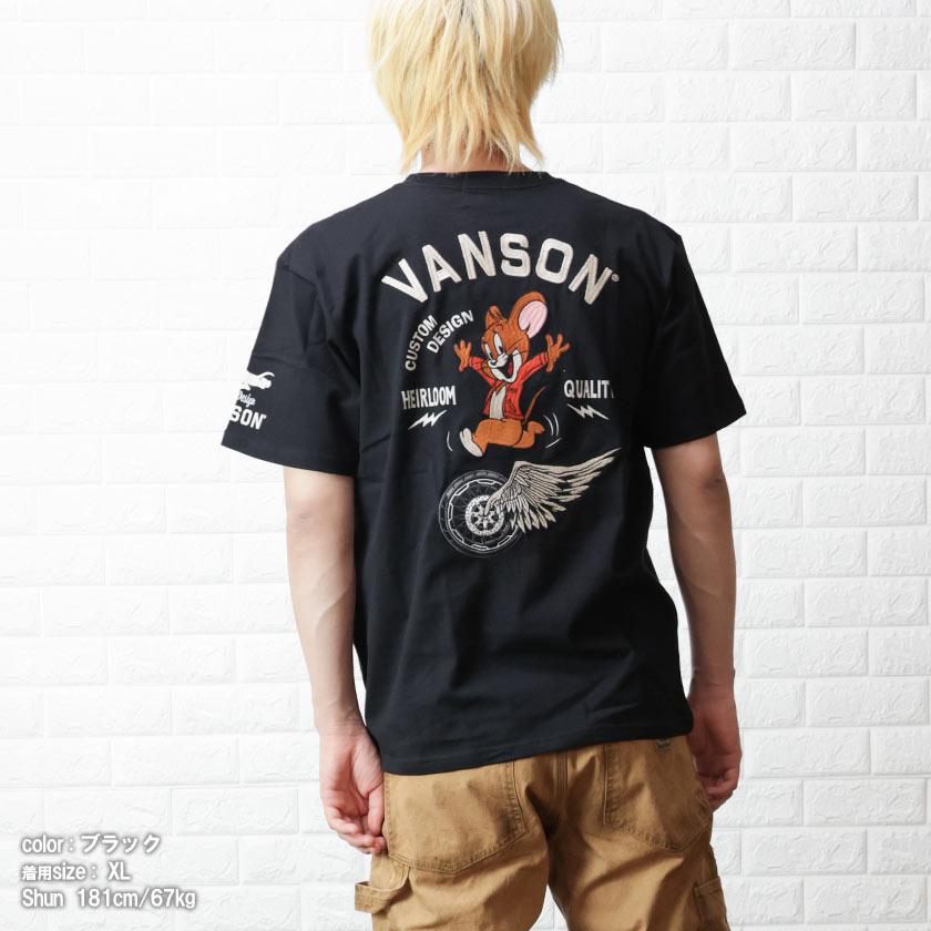 VANSON バンソン 半袖Ｔシャツ コラボ Tシャツ トムとジェリー ユニセックス｜beans-webshop｜11