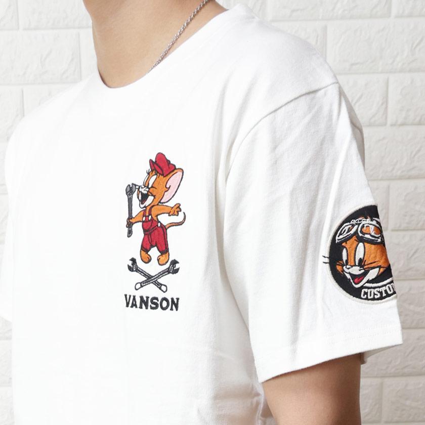 VANSON バンソン Tシャツ 刺繍 メカニック ジェリー VANSON バンソン Tシャツ 刺繍 メカニック ジェリー