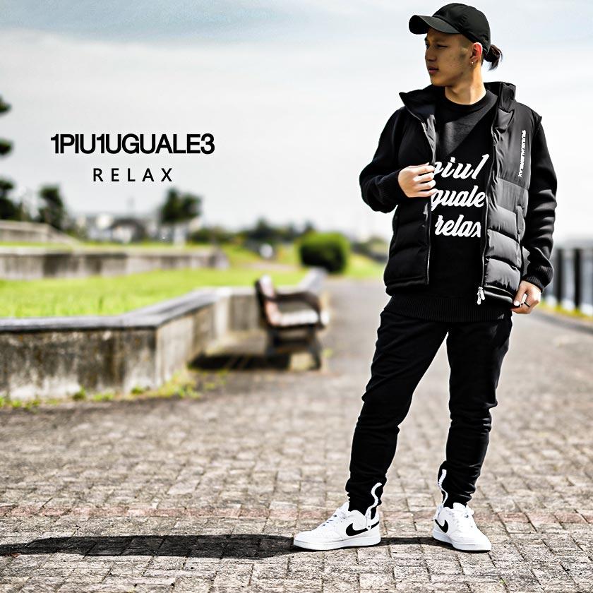 1PIU1UGUALE3 RELAX ベスト メンズ サークルロゴ パデッド ベスト (ウノピュウノウグァーレトレ リラックス) uso-22071|beans-webshop|10