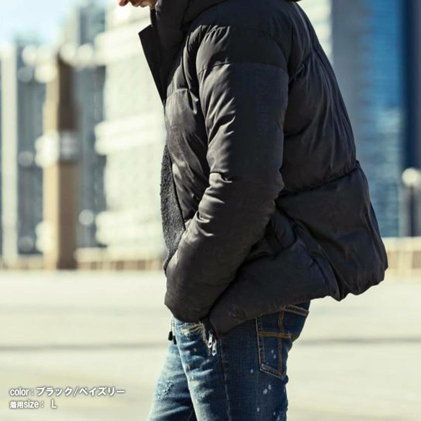 1piu1uguale3 RELAX / ジャケット/L/ポリエステル/BLK/USO-23053 1PIU1UGUALE3 RELAX ウノピュウノウグァーレトレ リラックス 中綿