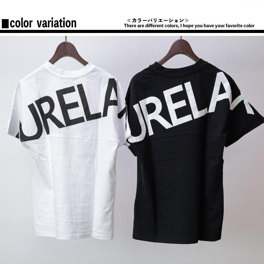 1PIU1UGUALE3 RELAX ダブル ロゴ 半袖 Tシャツ ビッグロゴ インパクト メンズ 紳士用 白 黒 S M L LL XL 2L ust-22039｜beans-webshop｜14