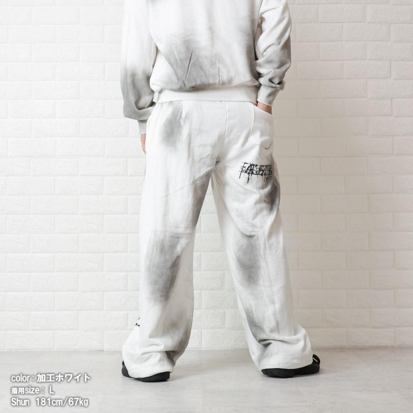 スウェットパンツ 汚し加工 ストリート ボトムス スウェット パンツ 裏