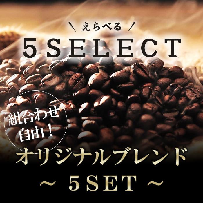 コーヒー豆 1000g オリジナルブレンド選べる5個セット 200g×5種/生豆