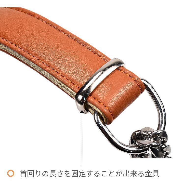 犬 ハーフチョーク 2層革 首輪 犬首輪 革 おしゃれ かわいい 大型犬 犬の首輪 ゴールデン いぬ くびわ レザー 犬用品 送料無料 Lサイズ Aq L Beanspet 通販 Yahoo ショッピング