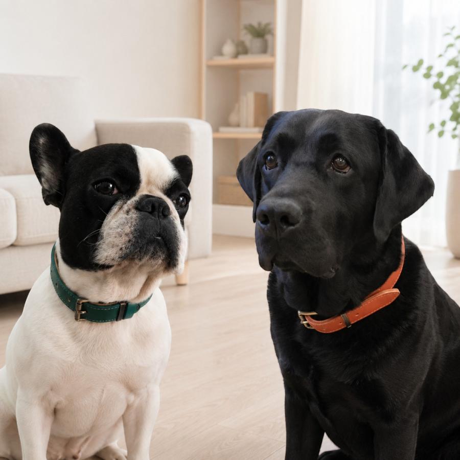 犬用首輪 本革 牛革 名入れ無料 名前入り刻印 ベルトタイプ 厚手レザー
