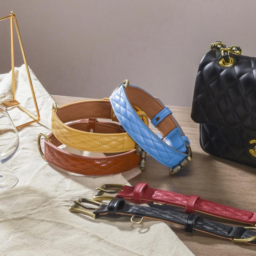 犬 首輪 ベルト首輪 本革首輪 キルティング加工 犬 ベーシック 犬首輪 シンプル 革 おしゃれ かわいい 小型犬 中型犬 大型犬サイズあり |  | 16