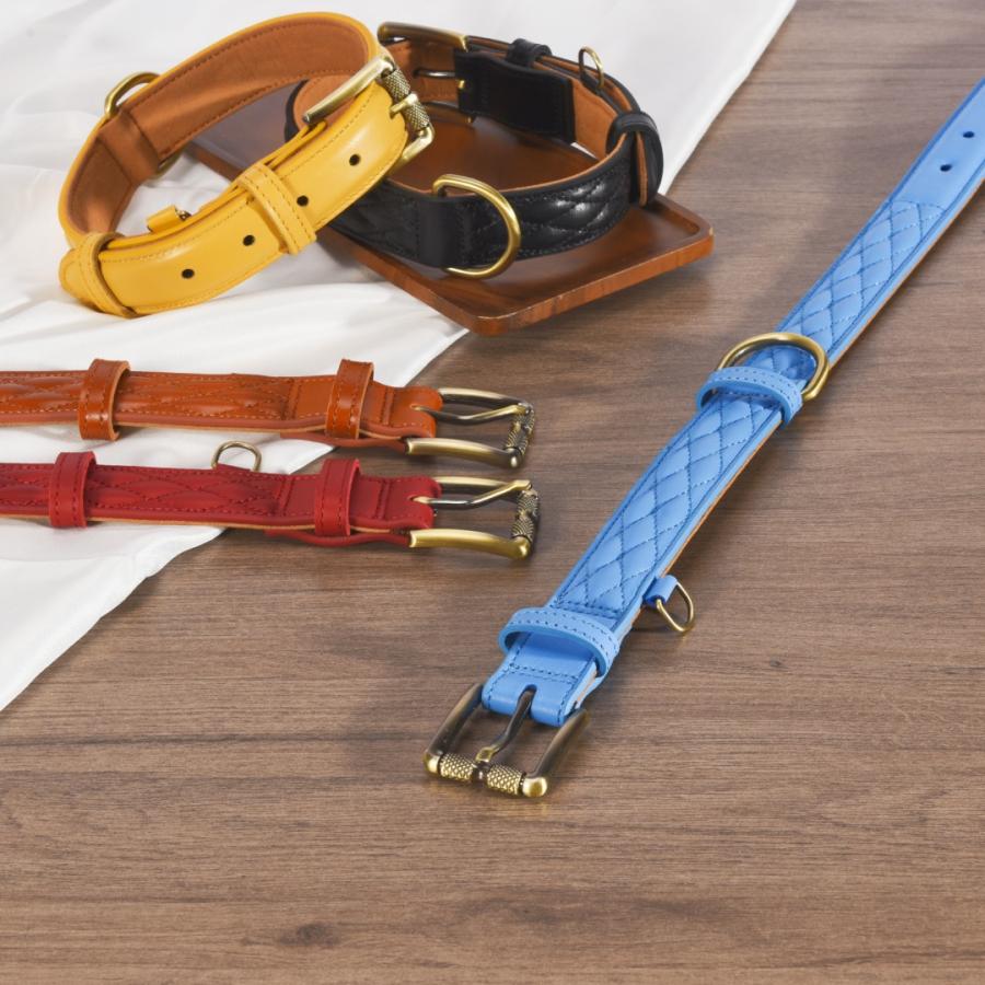 犬 首輪 ベルト首輪 本革首輪 キルティング加工 犬 ベーシック 犬首輪 シンプル 革 おしゃれ かわいい 小型犬 中型犬 大型犬サイズあり |  | 17